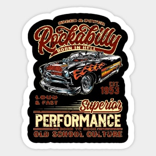 Rockabilly Hot rod Sticker